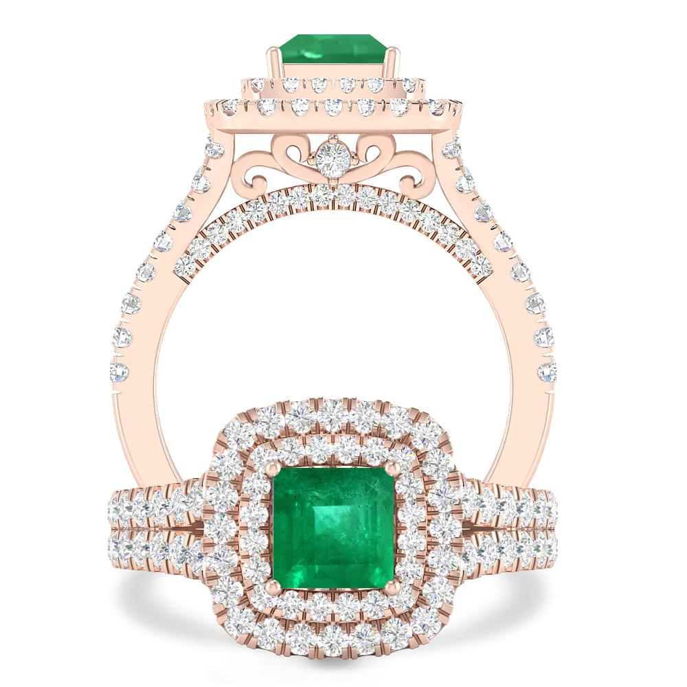 Rose Gold - Emerald