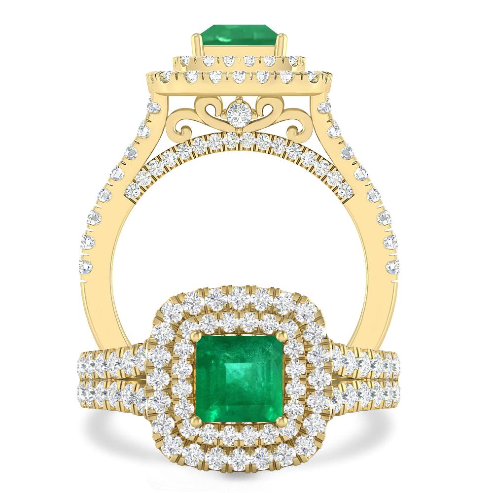 Yellow Gold - Emerald