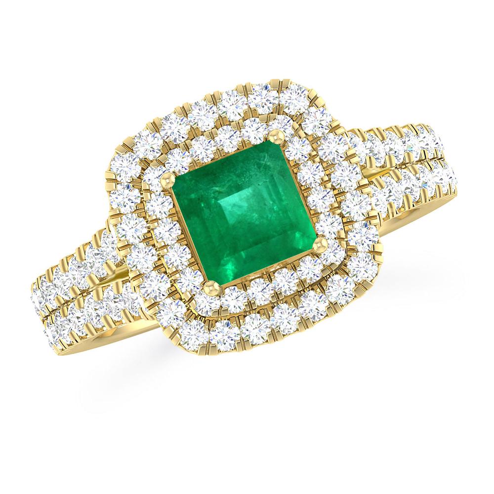 Yellow Gold - Emerald