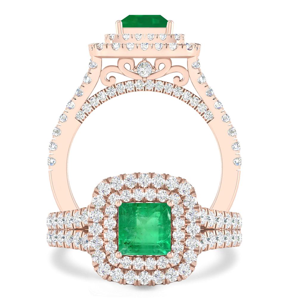 Rose Gold - Emerald