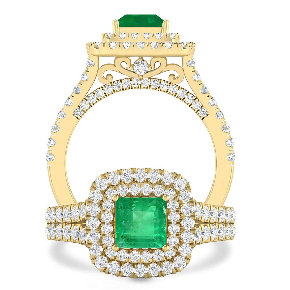 Yellow Gold - Emerald