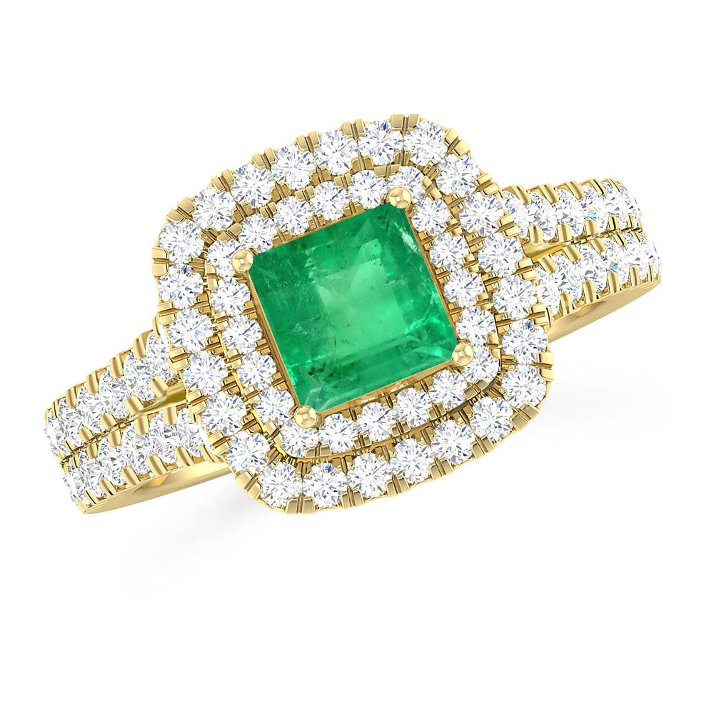 Yellow Gold - Emerald