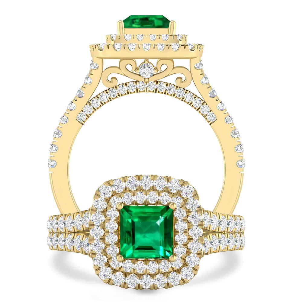 Yellow Gold - Emerald