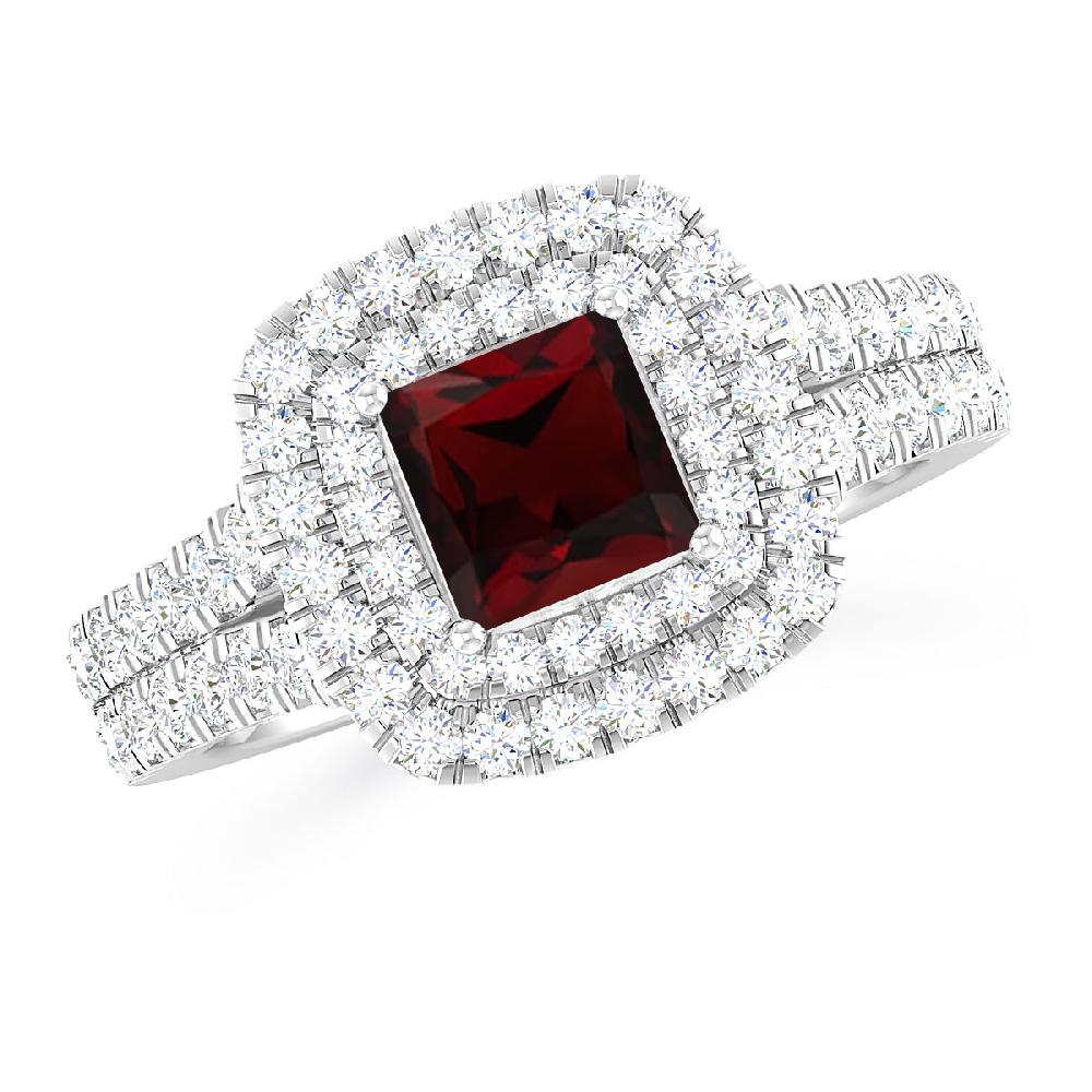 White Gold - Garnet