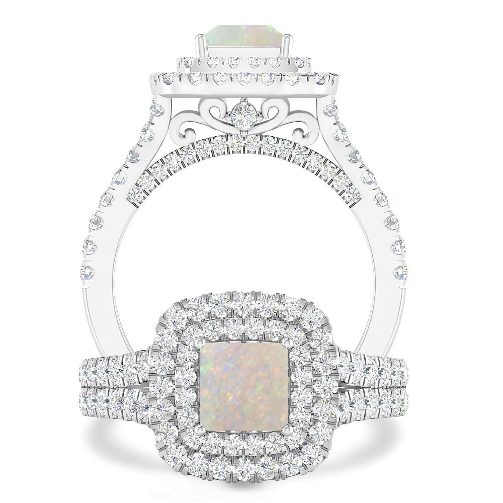 White Gold - Opal