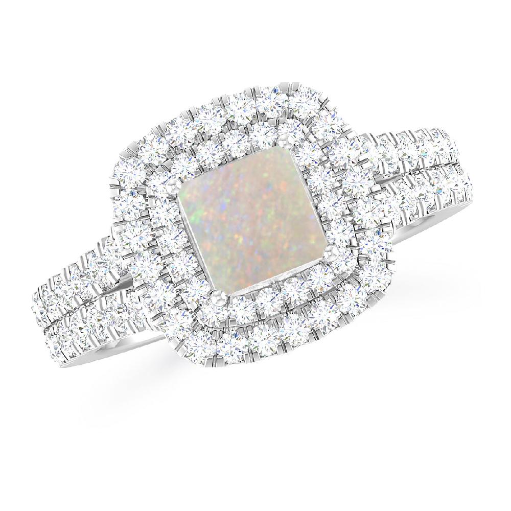 White Gold - Opal