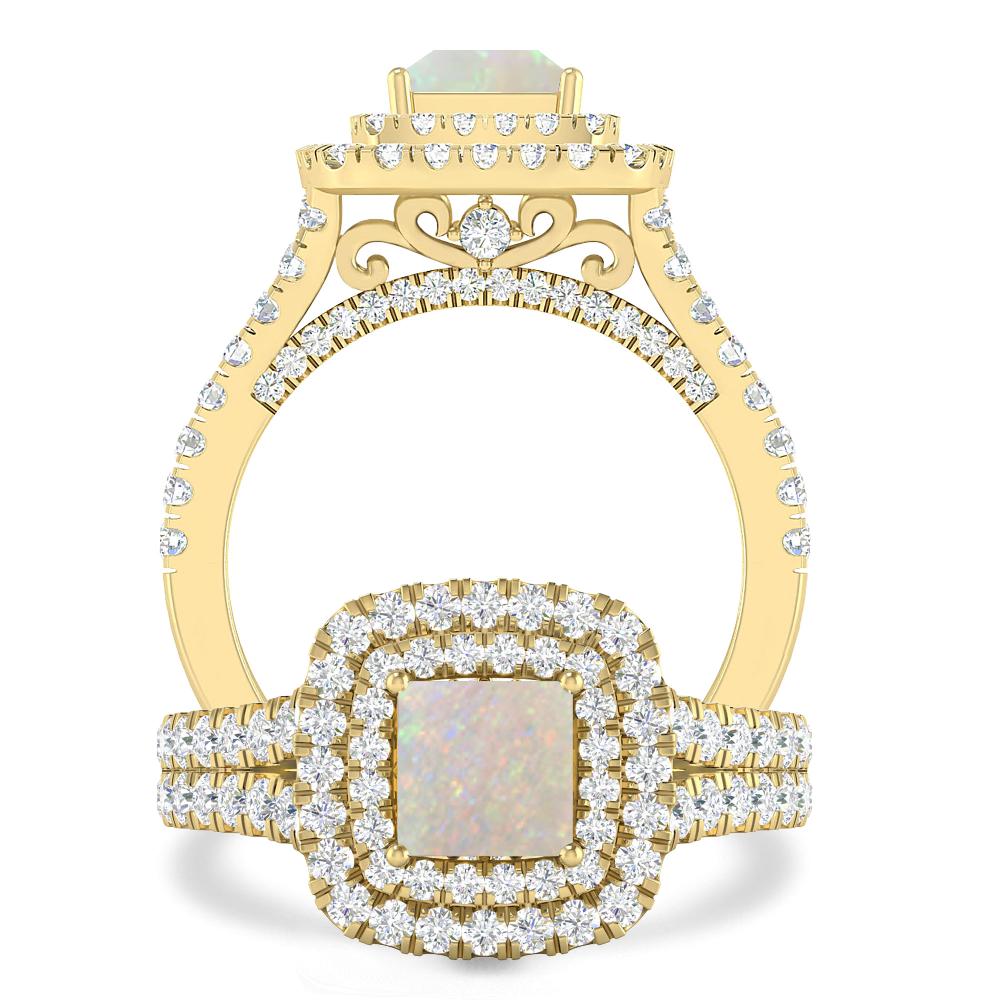 Yellow Gold - Opal