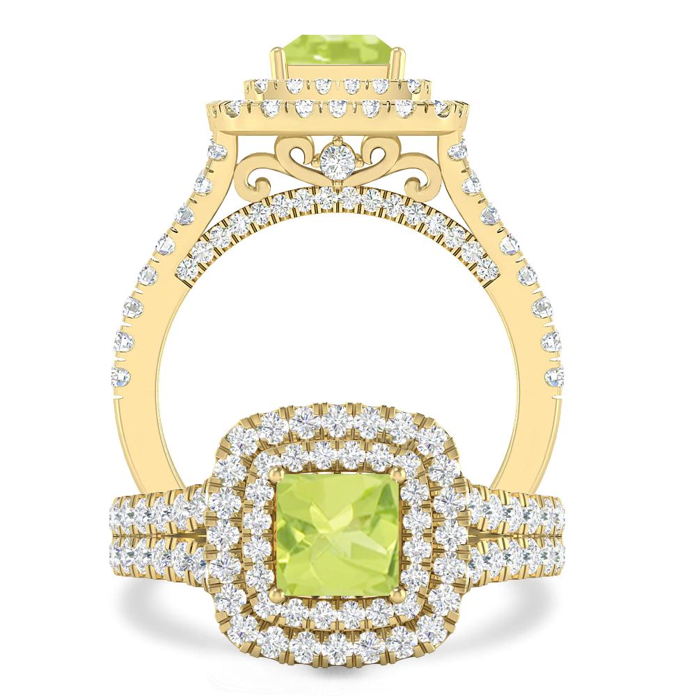 Yellow Gold - Peridot