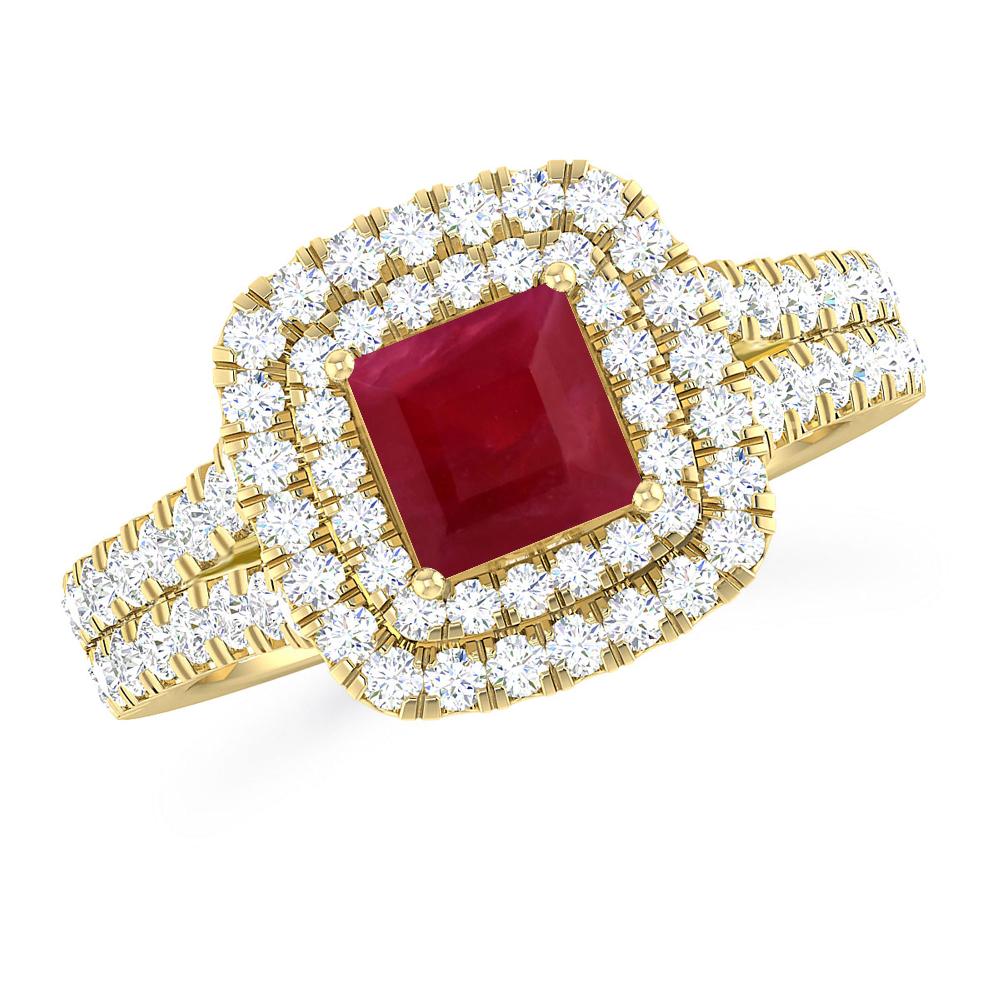 Yellow Gold - Ruby