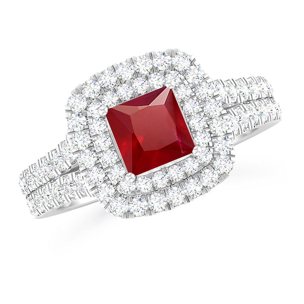 White Gold - Ruby