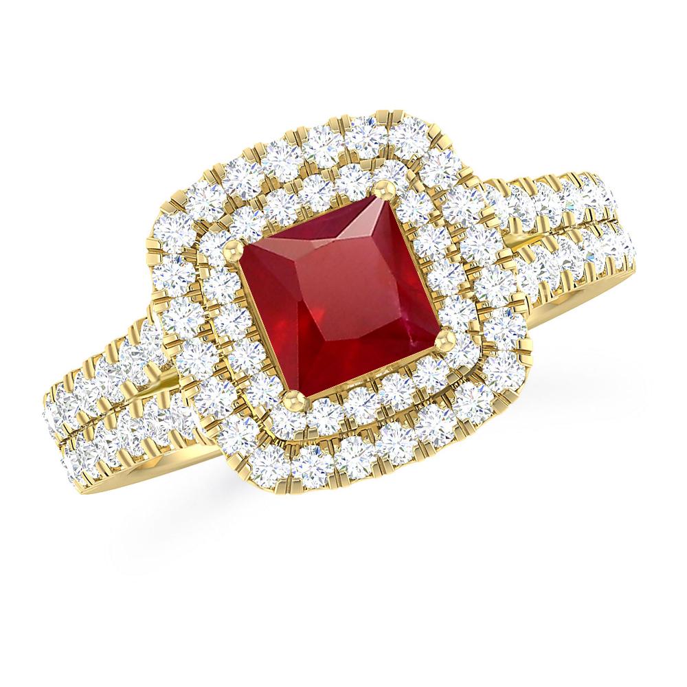 Yellow Gold - Ruby