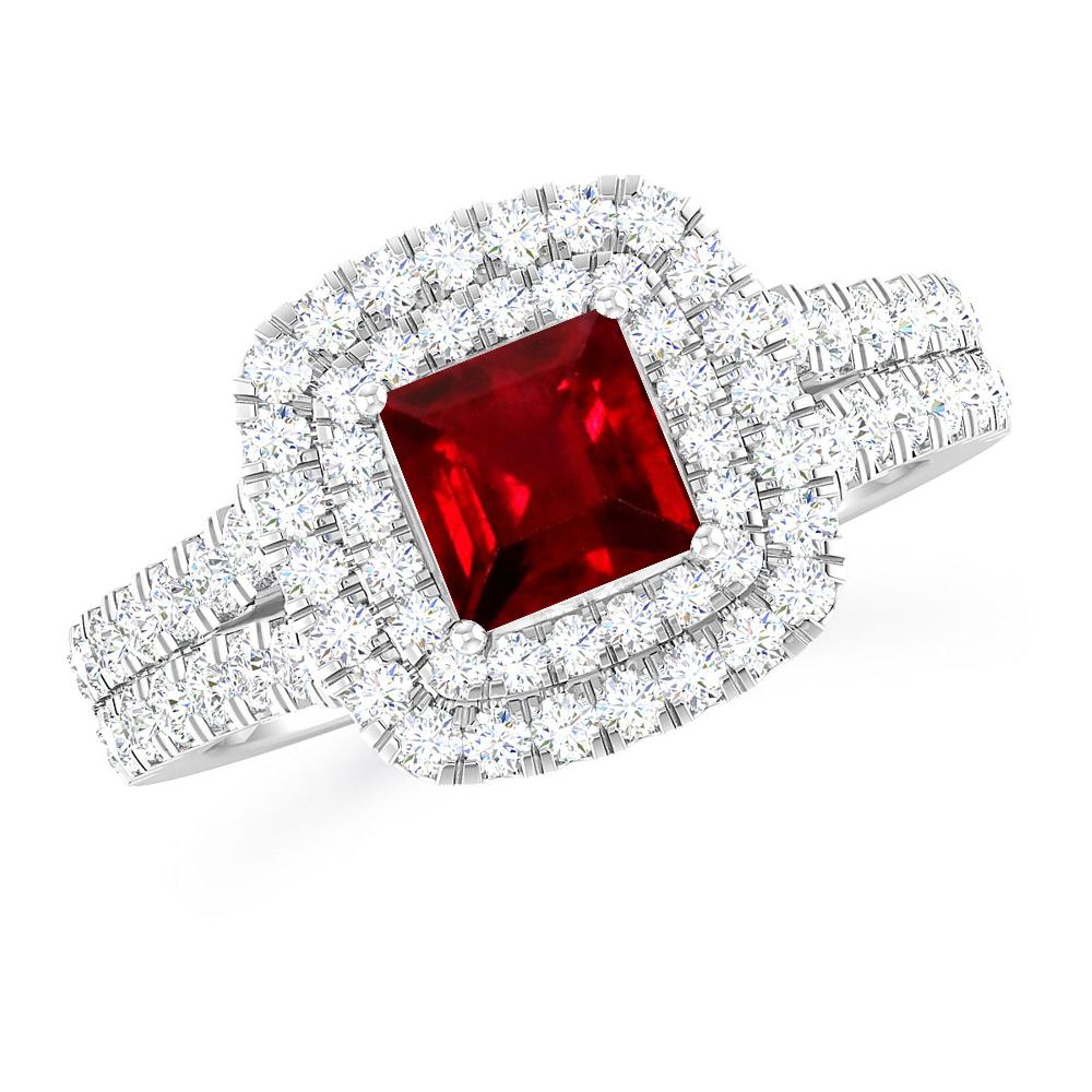 White Gold - Ruby