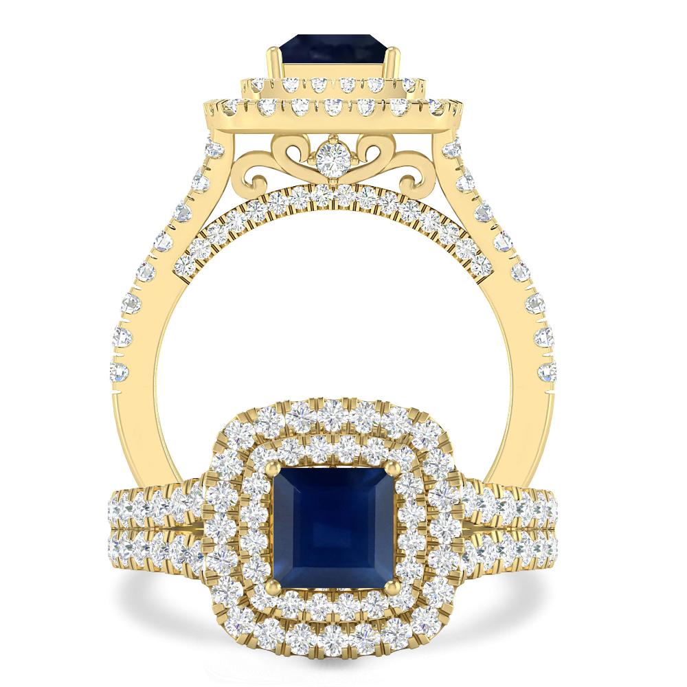 Yellow Gold - Sapphire