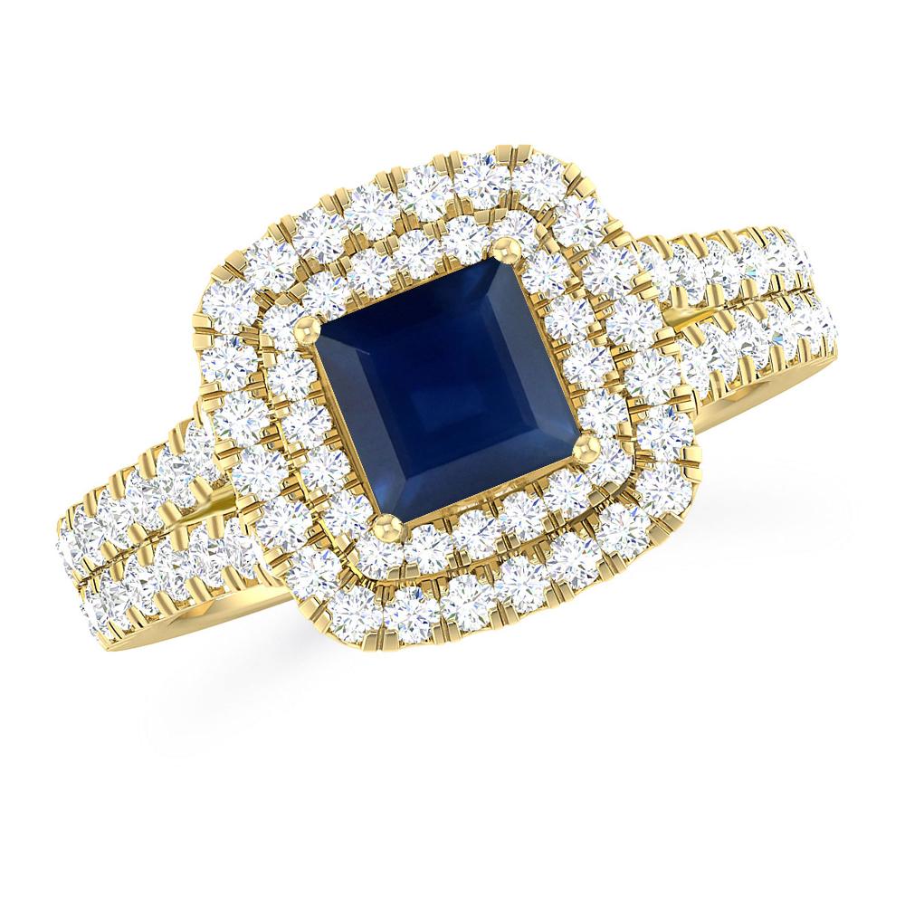 Yellow Gold - Sapphire