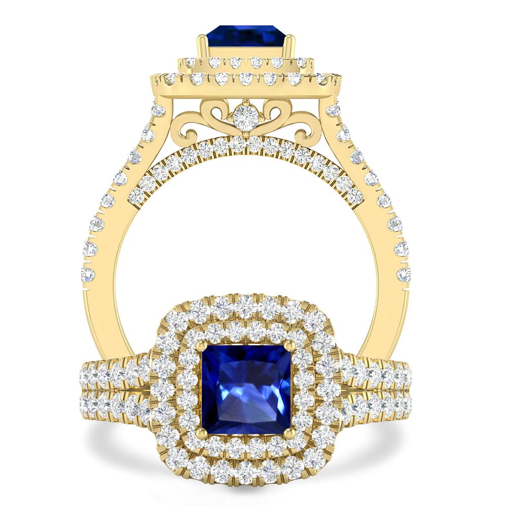 Yellow Gold - Sapphire