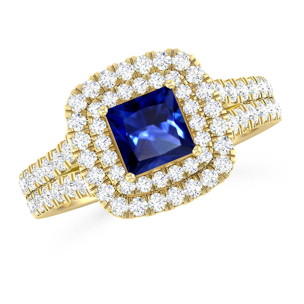 Yellow Gold - Sapphire