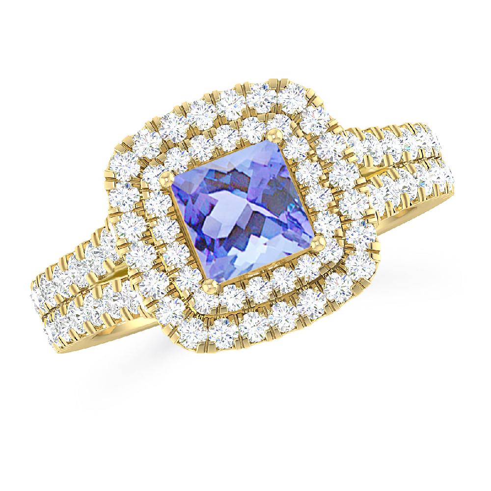 Yellow Gold - Tanzanite