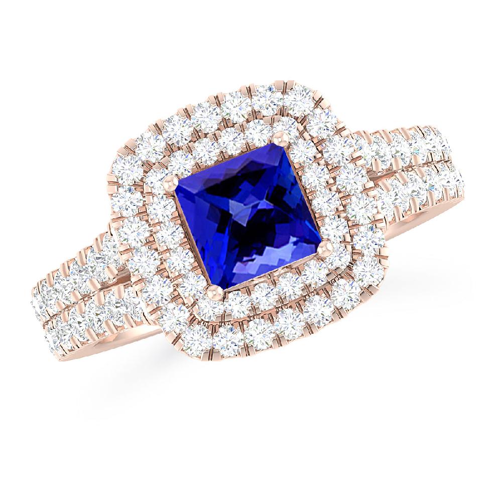 Rose Gold - Tanzanite