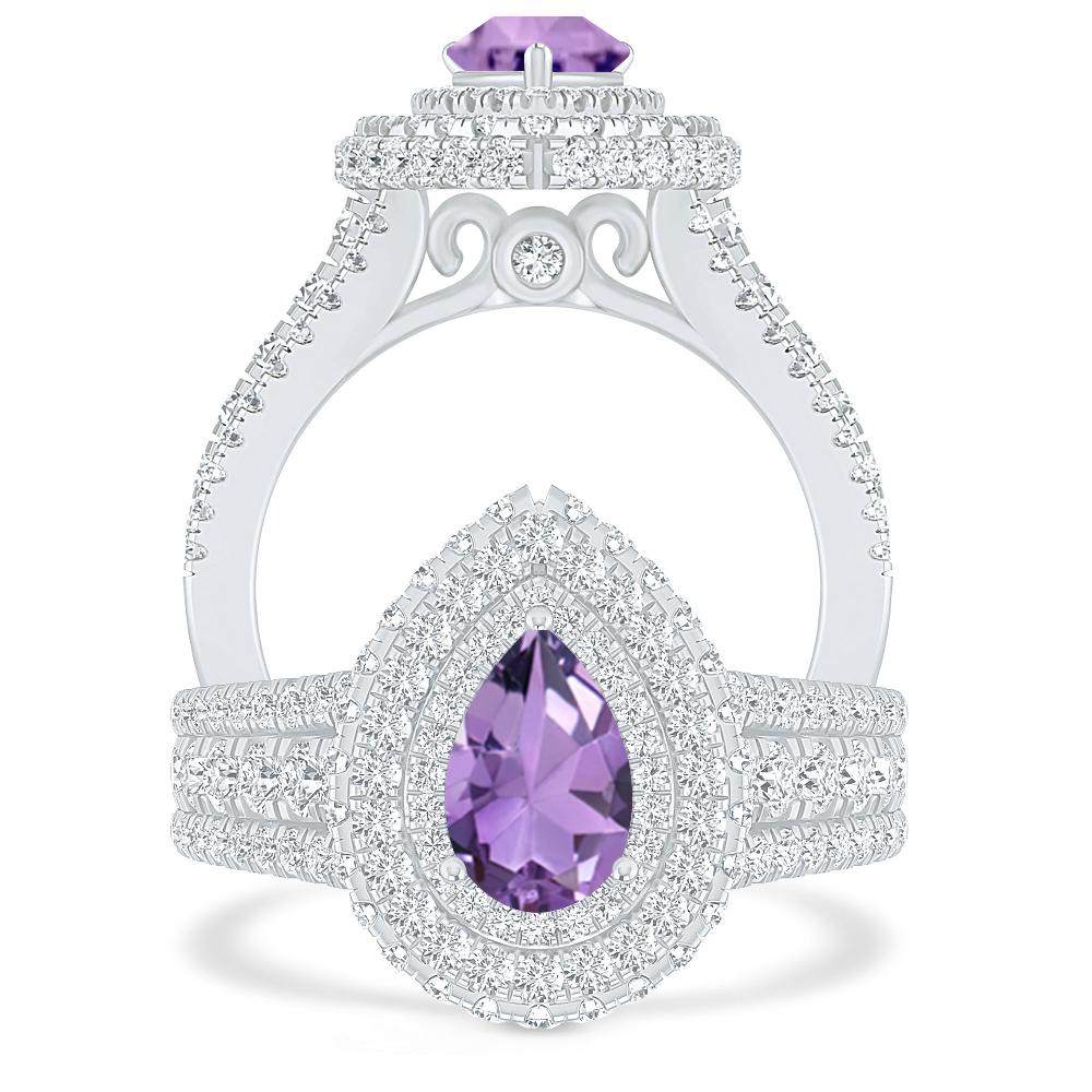 White Gold - Amethyst