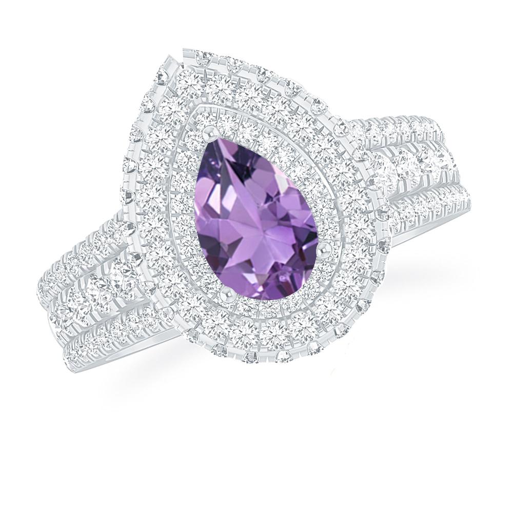 White Gold - Amethyst