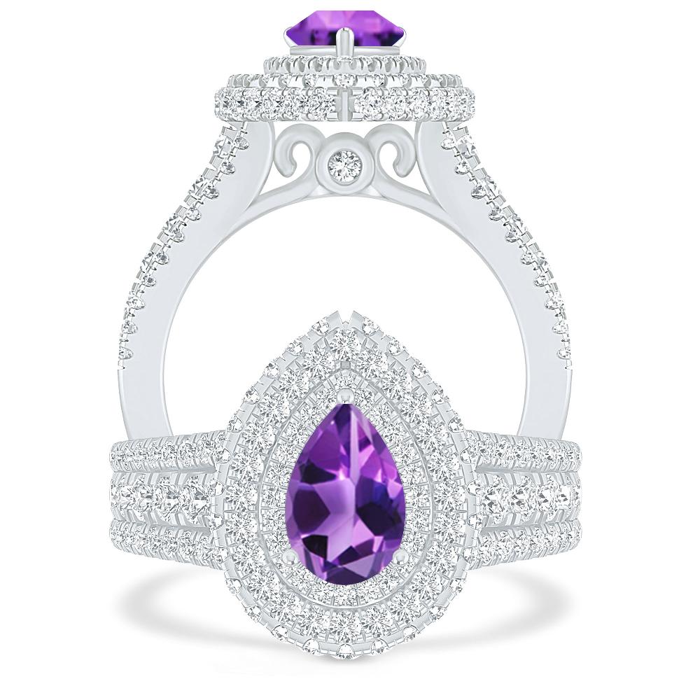 White Gold - Amethyst