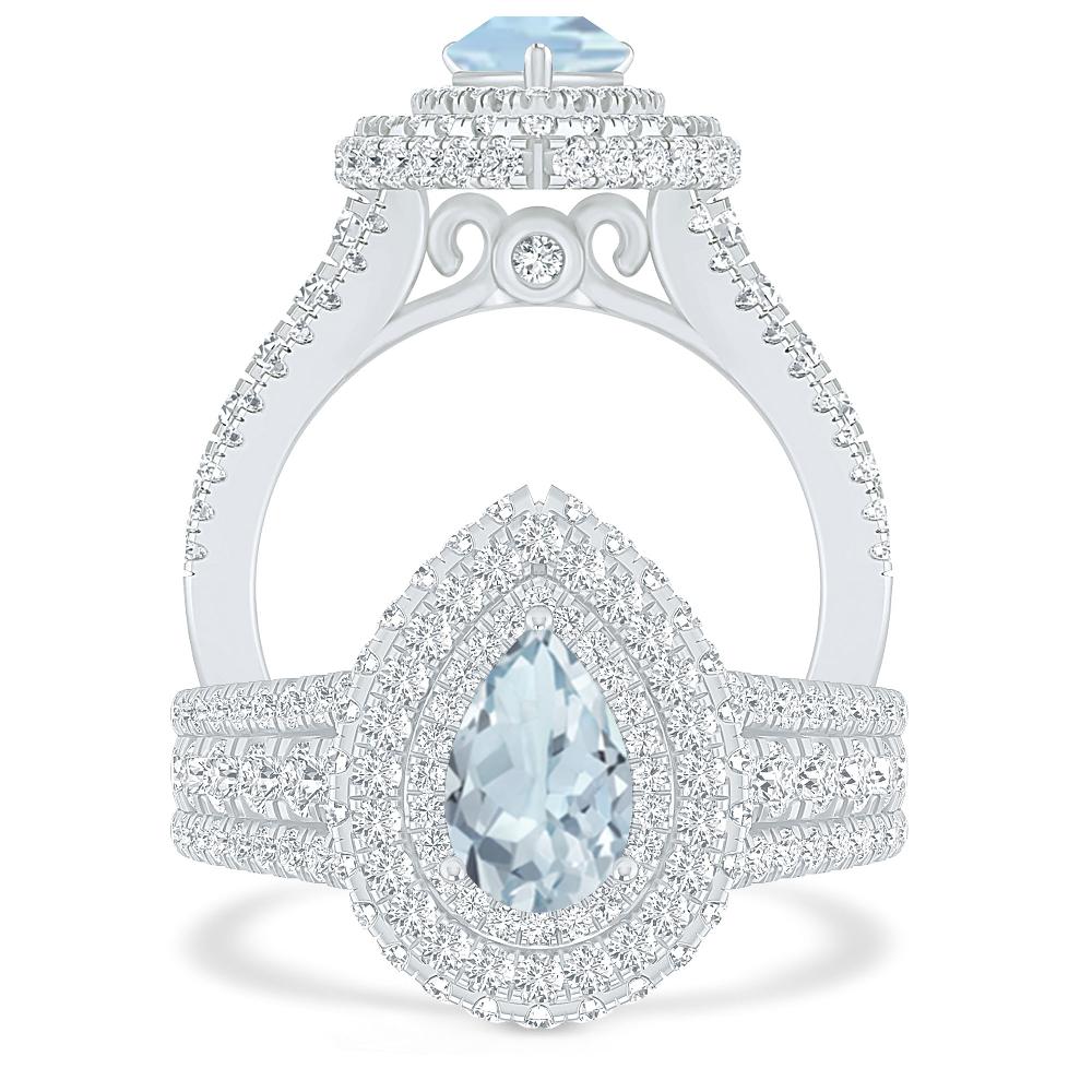 White Gold - Aquamarine