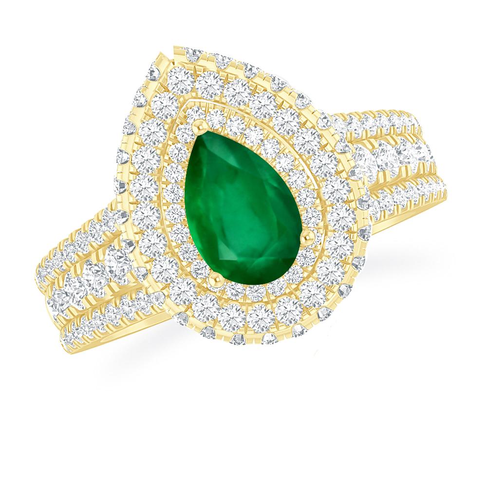 Yellow Gold - Emerald