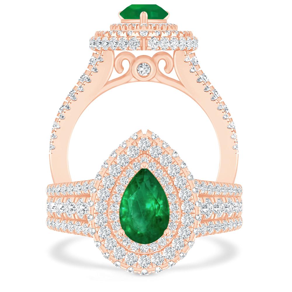 Rose Gold - Emerald