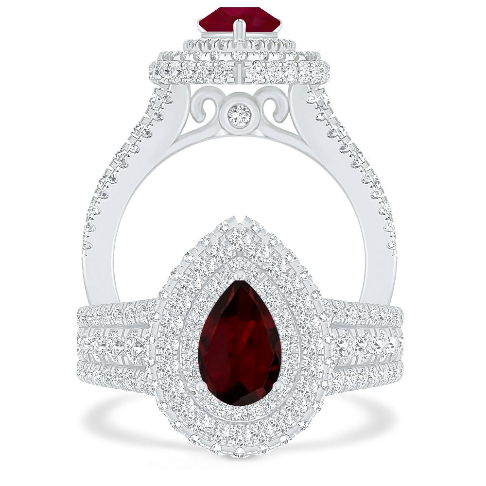 White Gold - Garnet