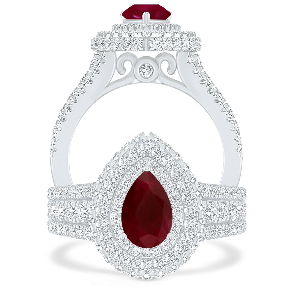 White Gold - Ruby