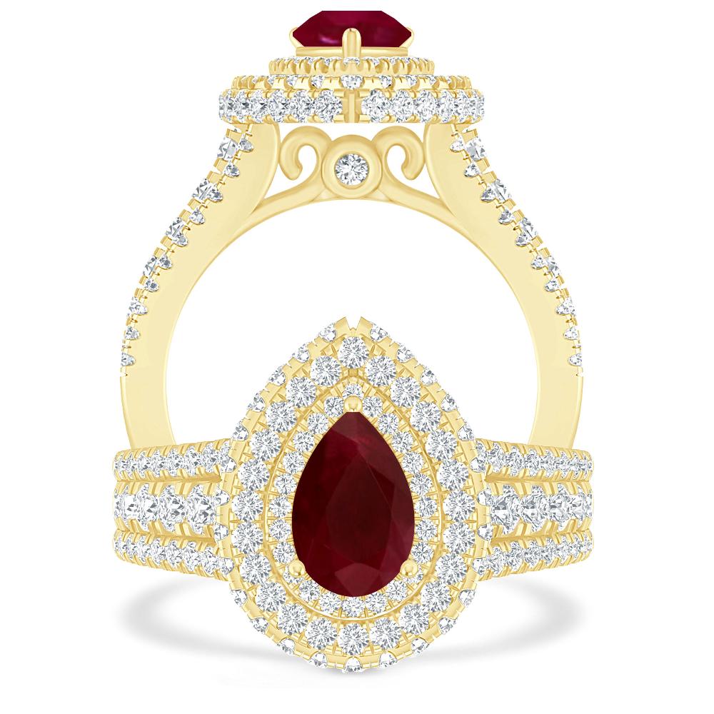 Yellow Gold - Ruby