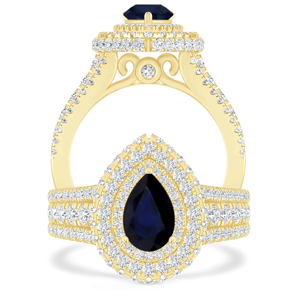 Yellow Gold - Sapphire