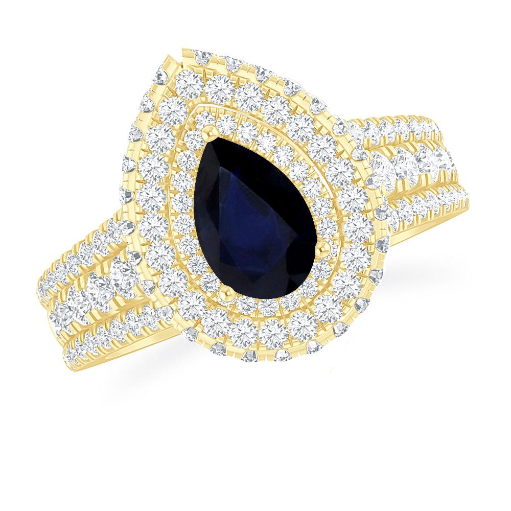 Yellow Gold - Sapphire