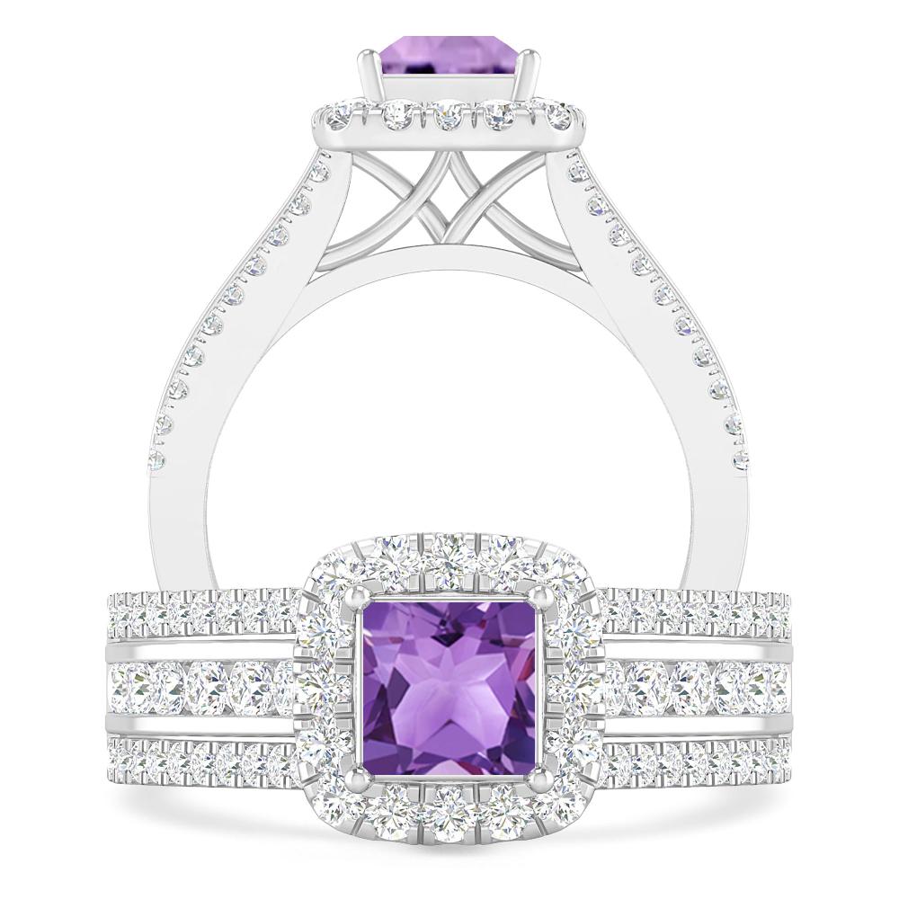 White Gold - Amethyst