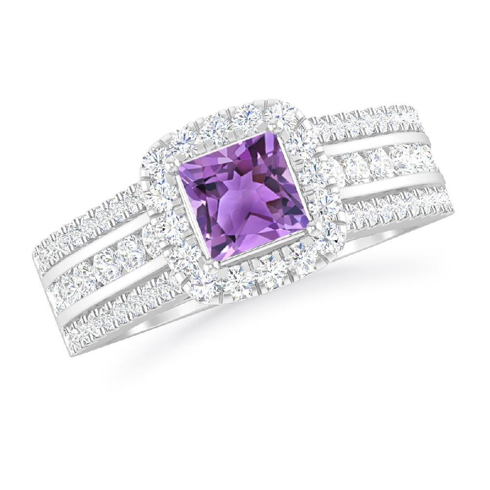 White Gold - Amethyst