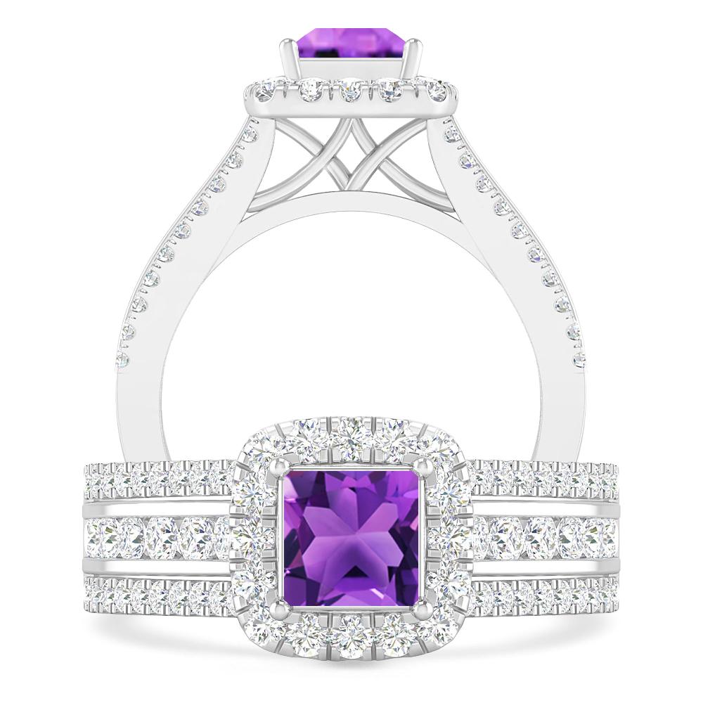 White Gold - Amethyst