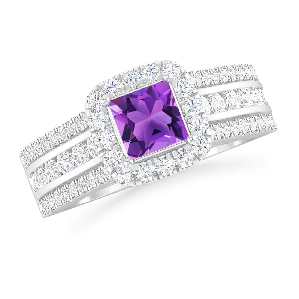 White Gold - Amethyst