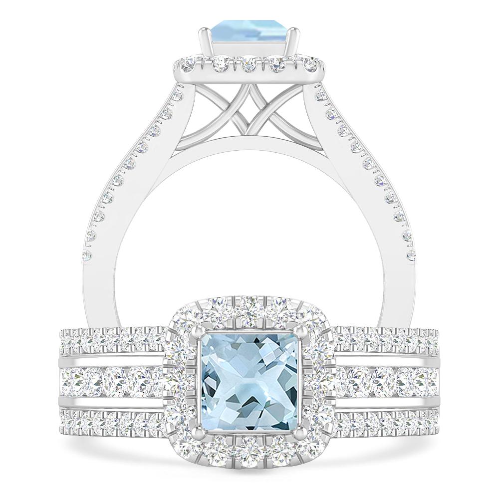 White Gold - Aquamarine