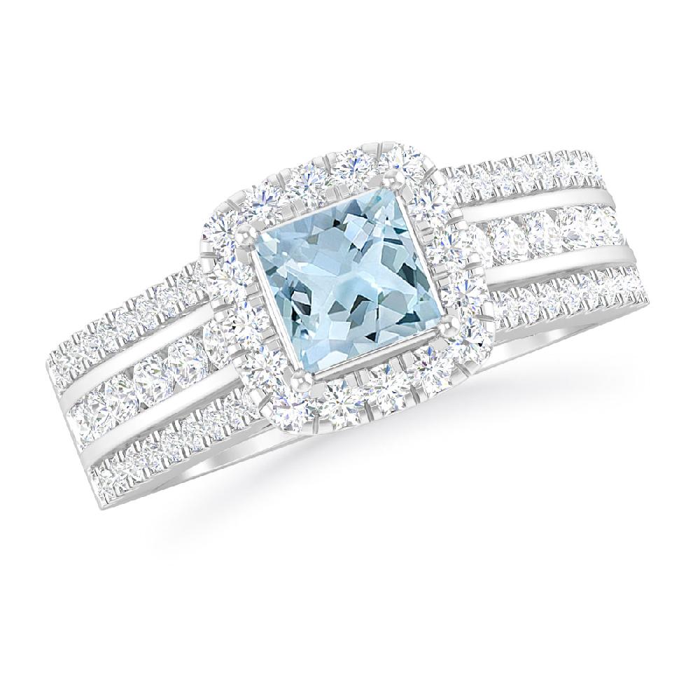 White Gold - Aquamarine