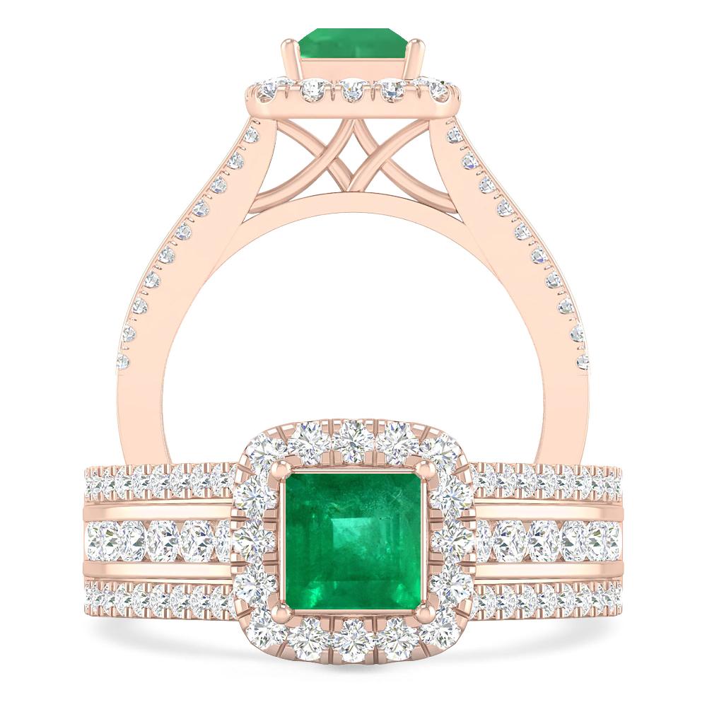 Rose Gold - Emerald