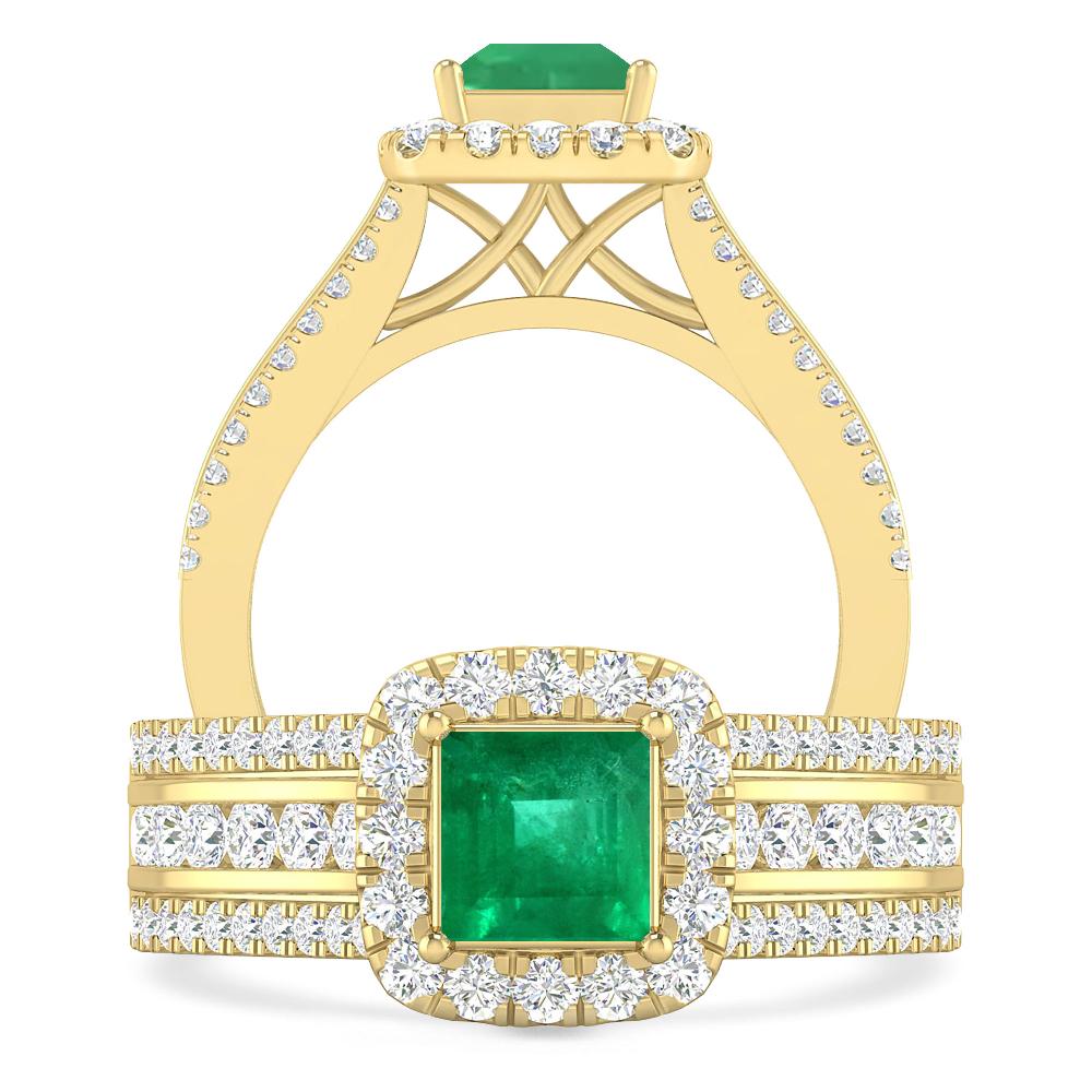 Yellow Gold - Emerald