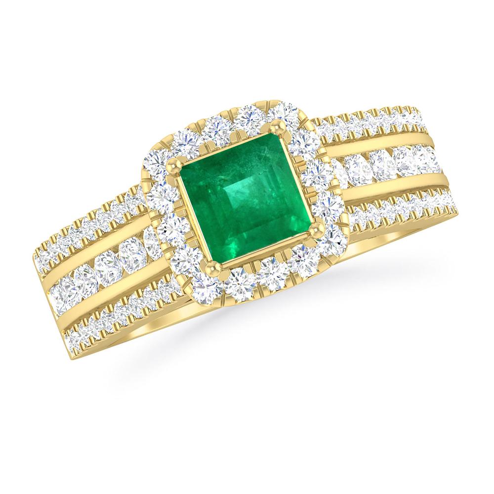 Yellow Gold - Emerald