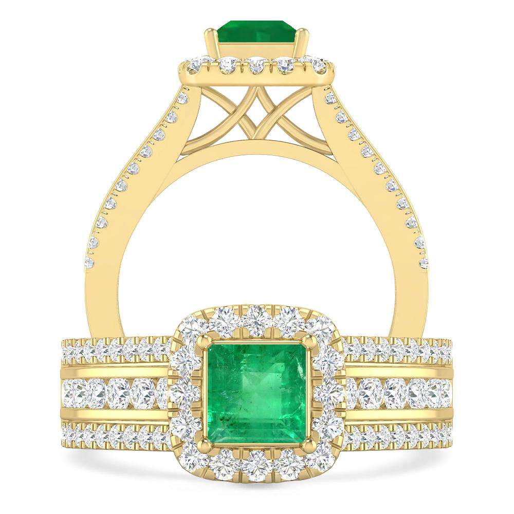 Yellow Gold - Emerald