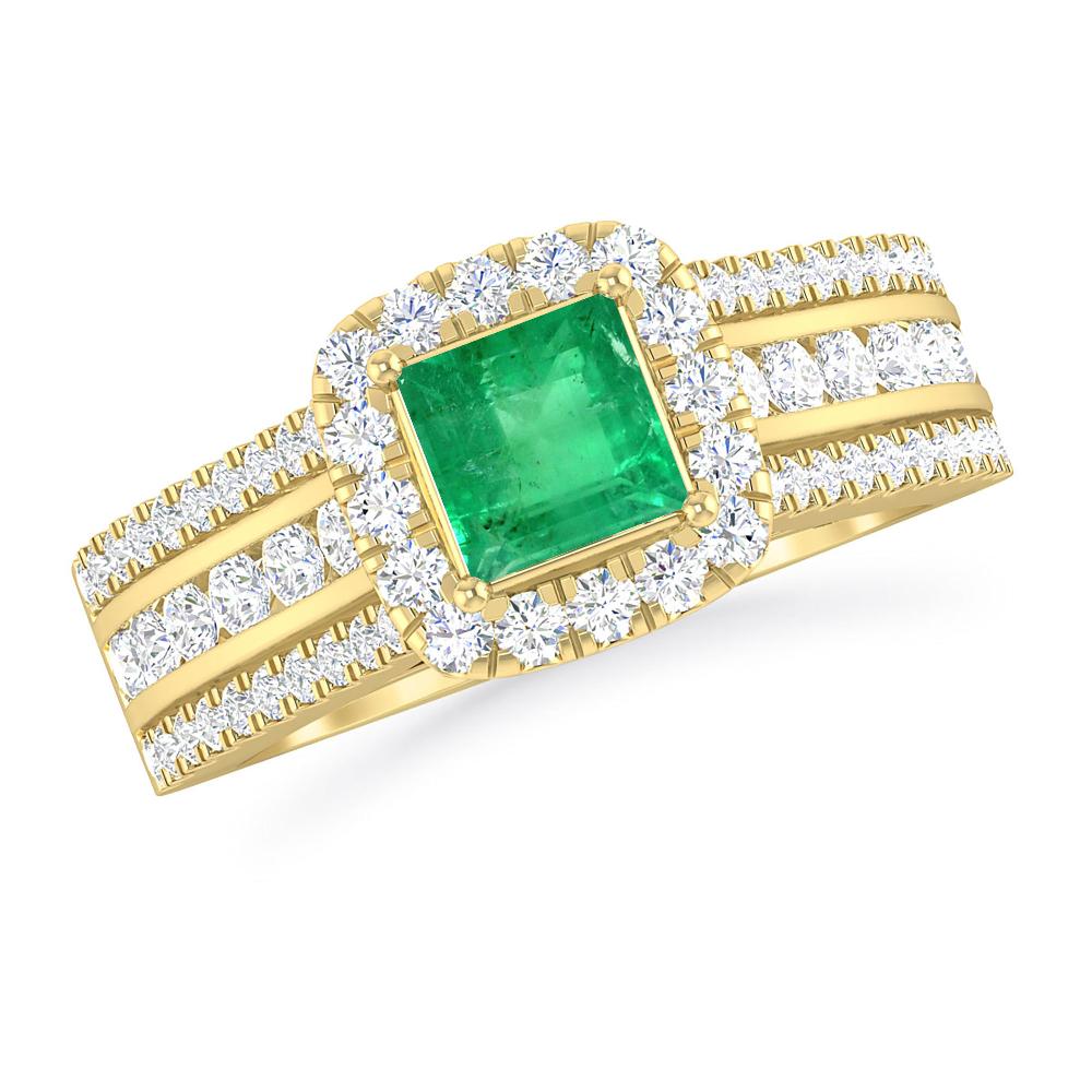 Yellow Gold - Emerald