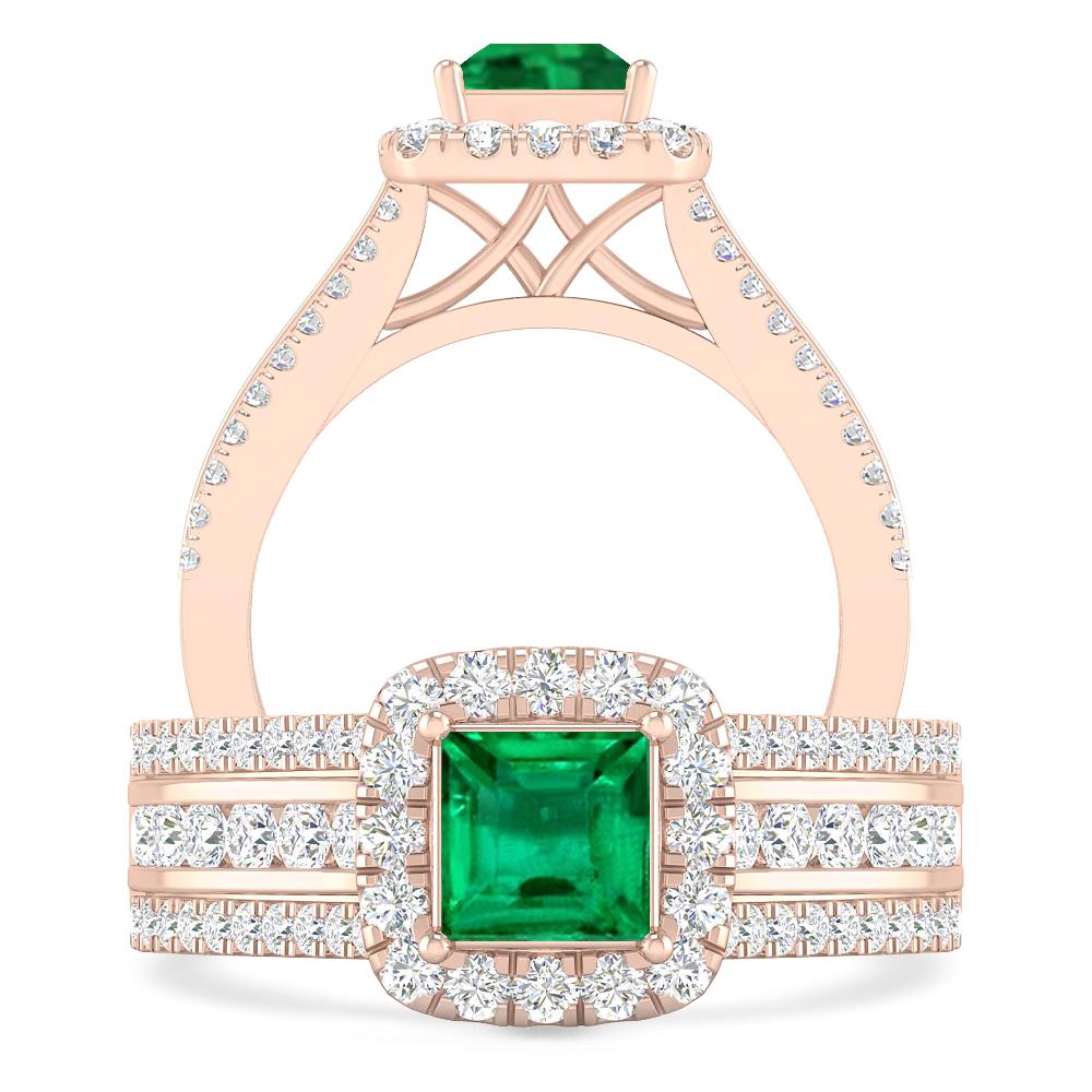 Rose Gold - Emerald