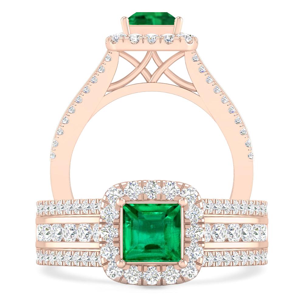 Rose Gold - Emerald