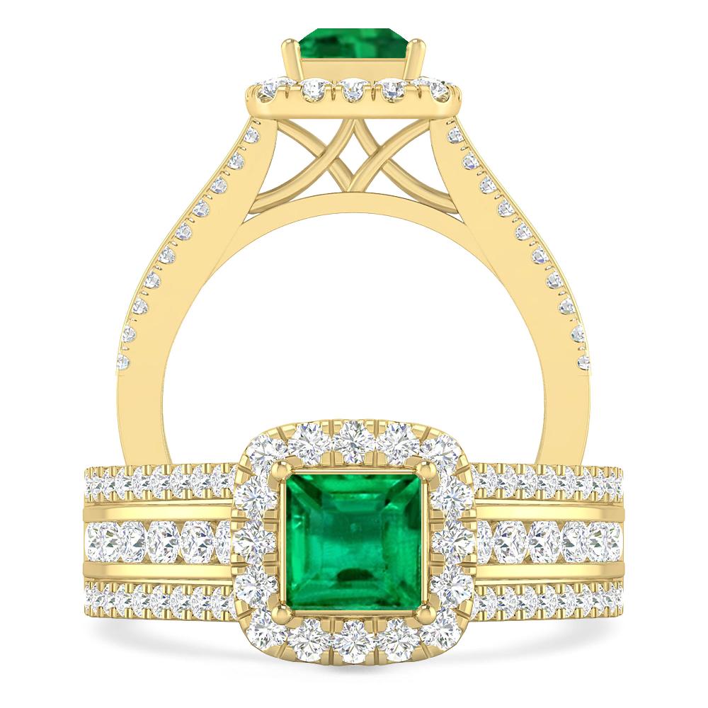 Yellow Gold - Emerald