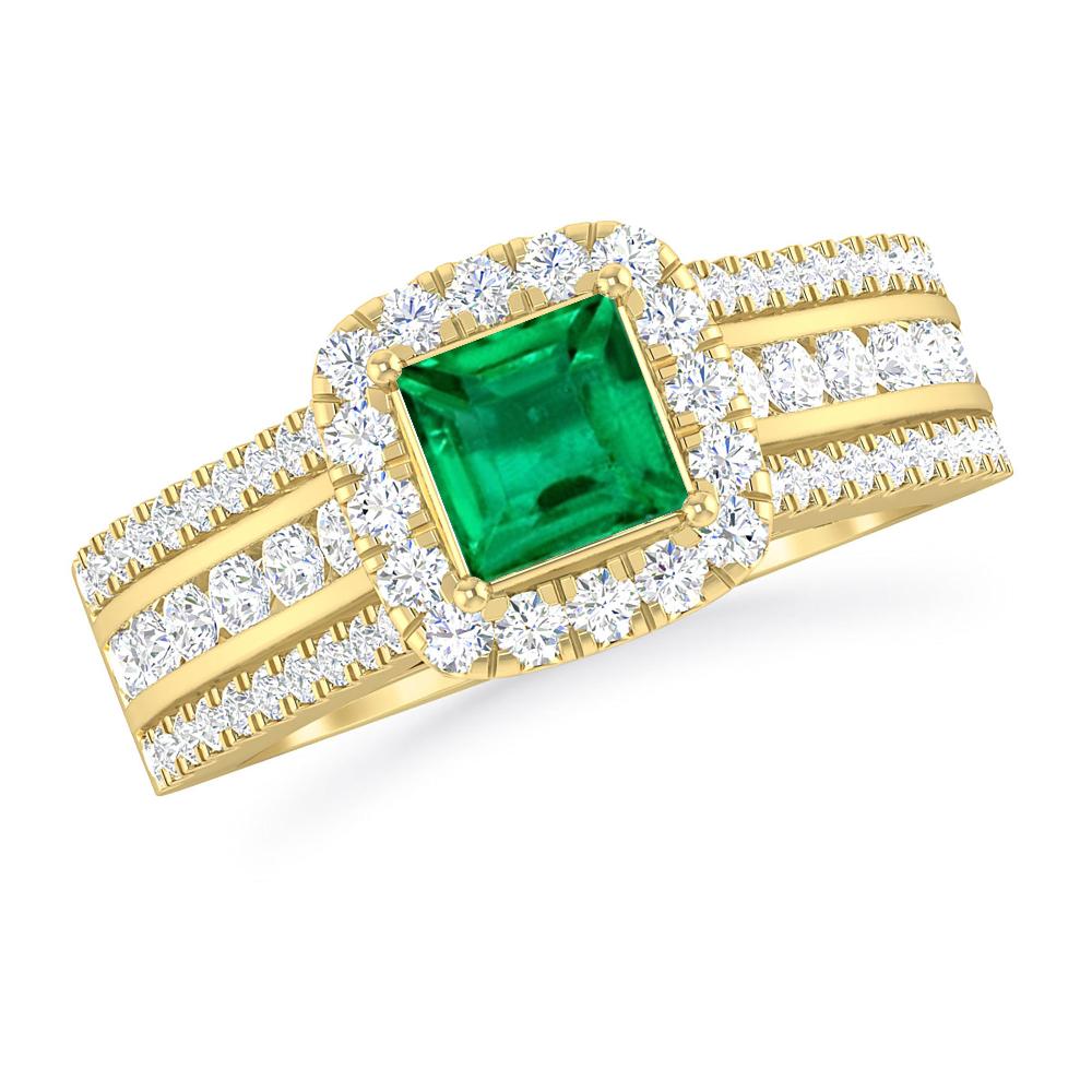 Yellow Gold - Emerald