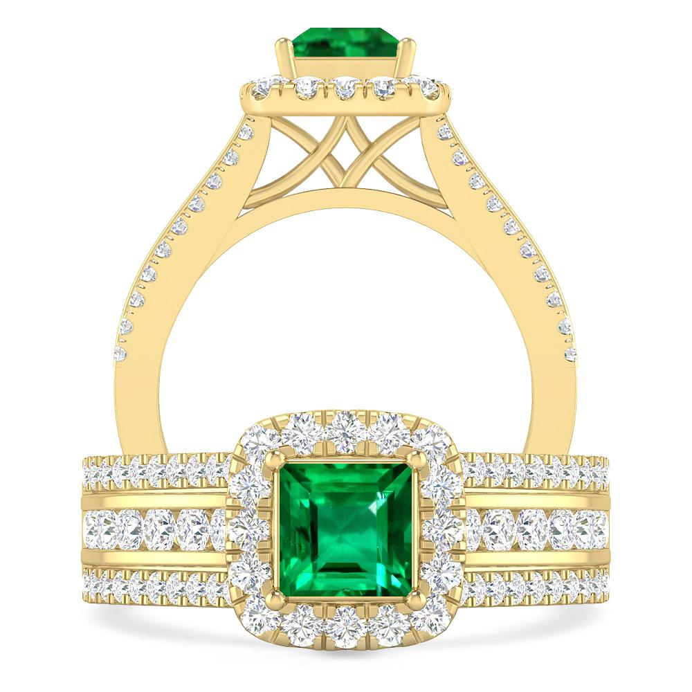 Yellow Gold - Emerald