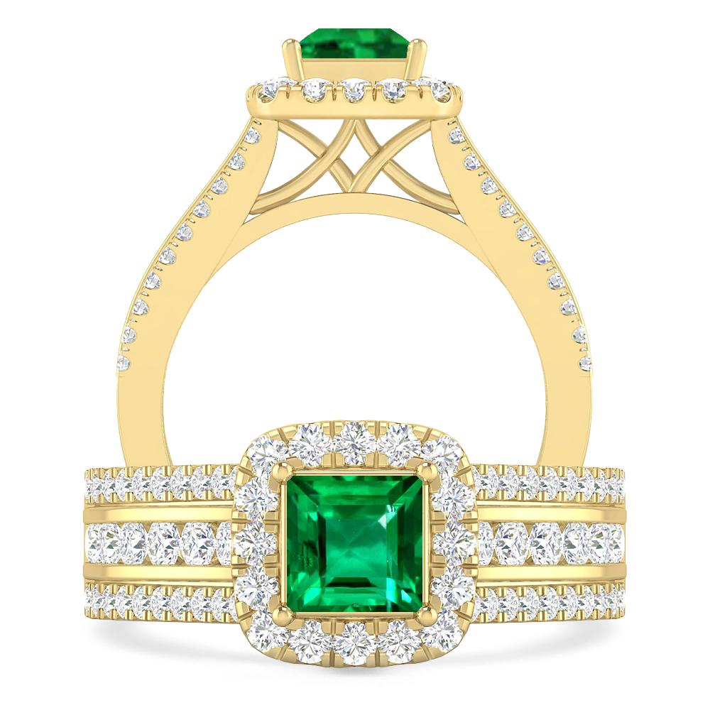 Yellow Gold - Emerald